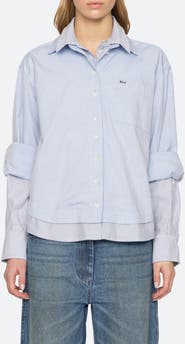 Sea Zayna Double-Layer Cotton Shirt