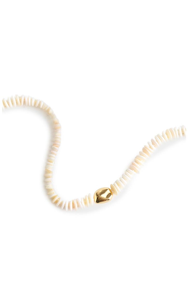 Puka Shell Bead Necklace, Alternate, color, VINTAGE IVORY