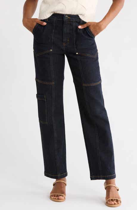 Nelle Utility Relaxed Straight Leg Jeans