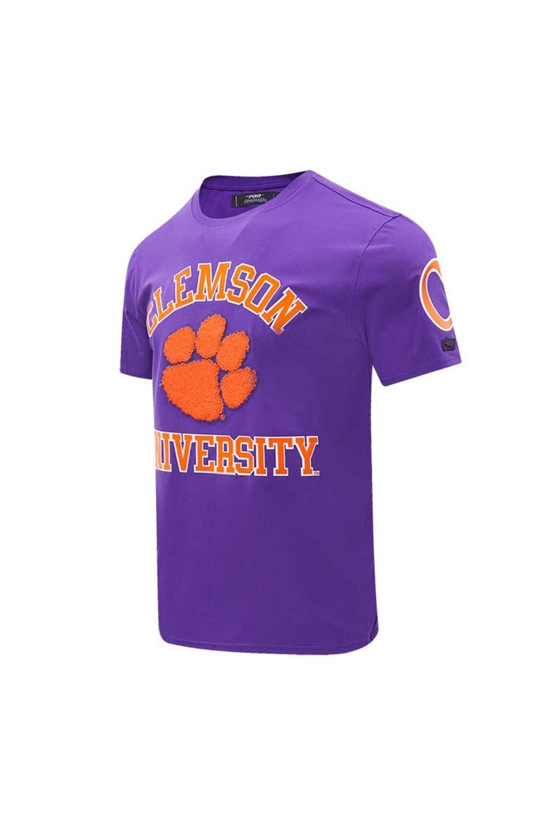 PRO STANDARD Men's Pro Standard Purple Clemson Tigers Classic Stacked Logo T-Shirt, Alternate, color, Purple