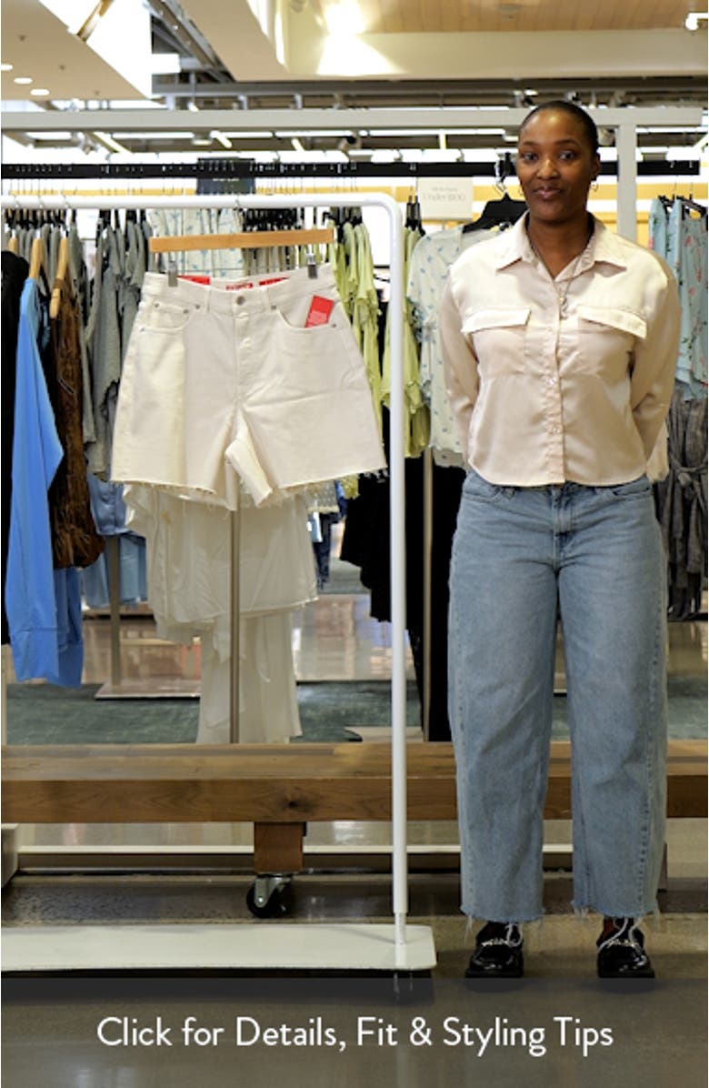 SPANXshape<sup>™</sup> Authentic 360 Raw Hem Jean Shorts, sales video thumbnail