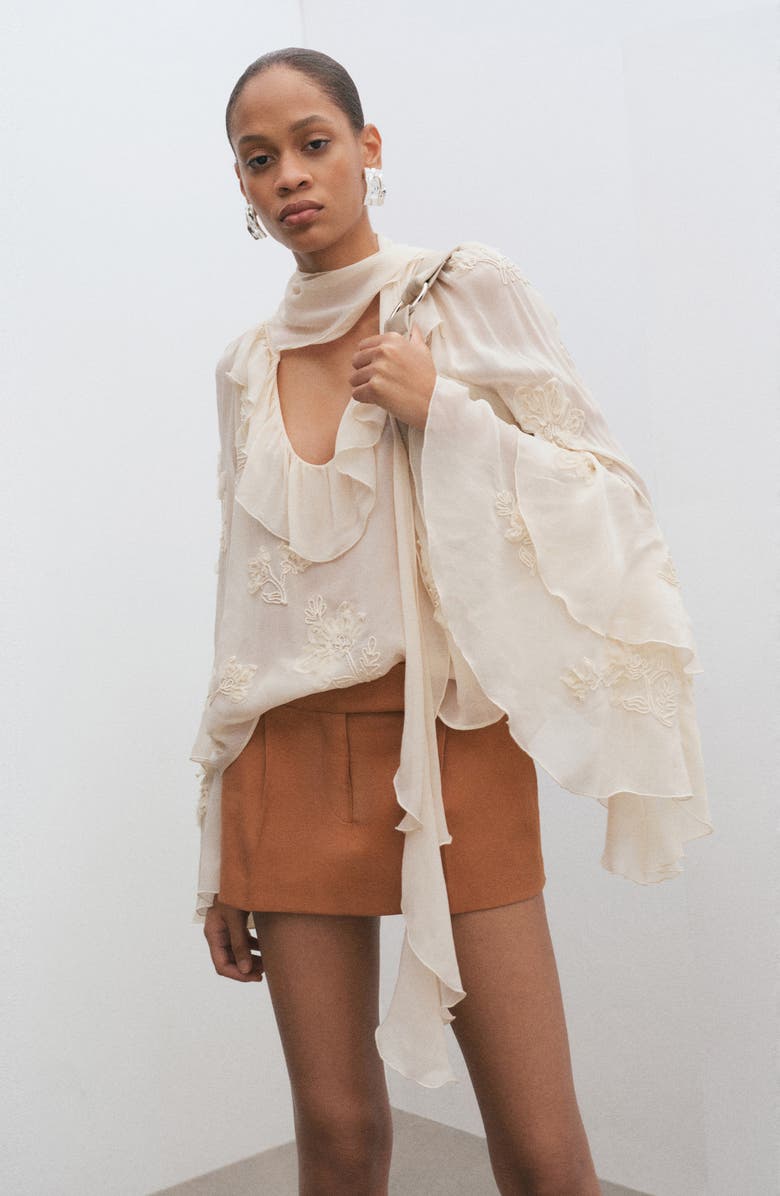 MANGO Pleated Miniskirt, Alternate, color, 