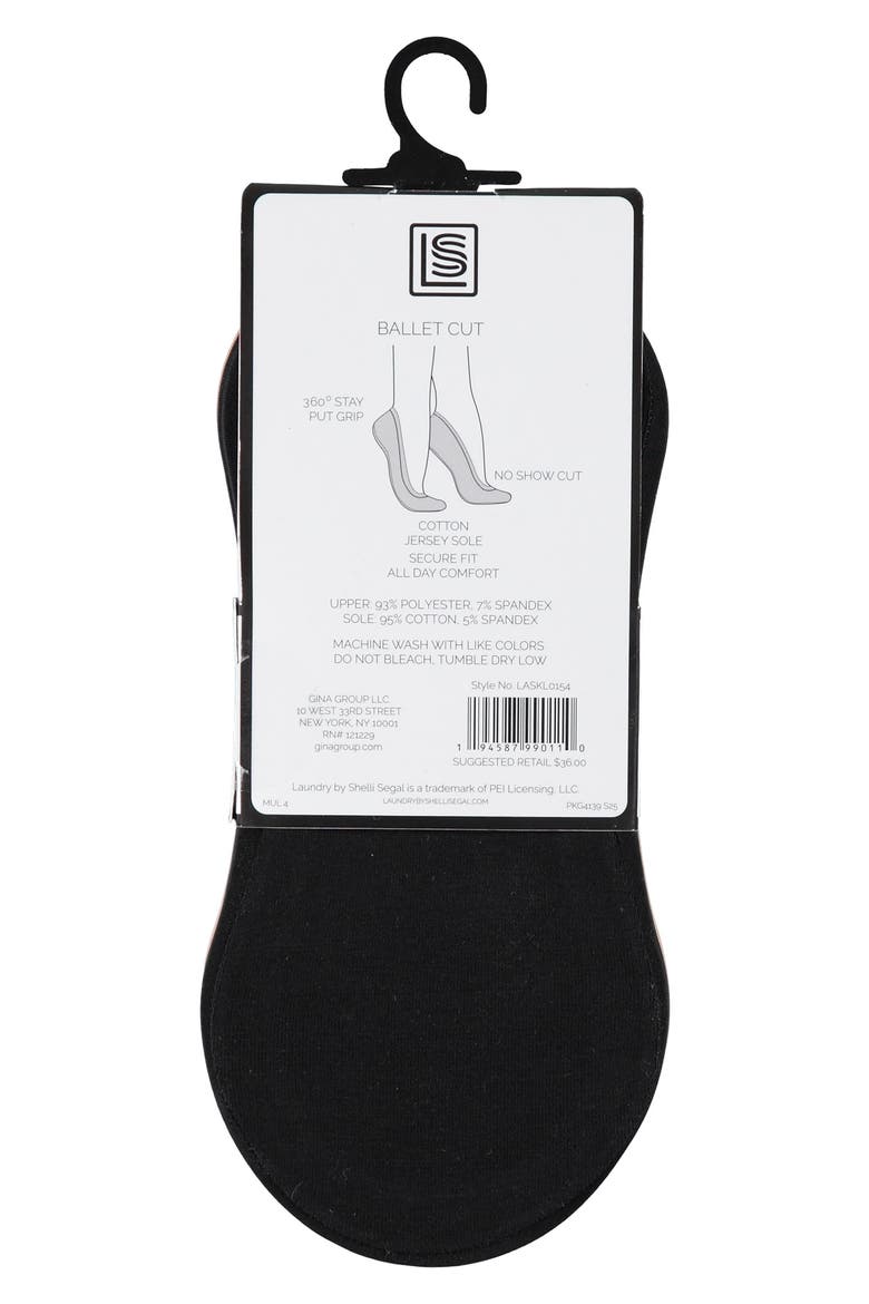 5-Pack Ballet Cut Socks, Alternate, color, MULTI2