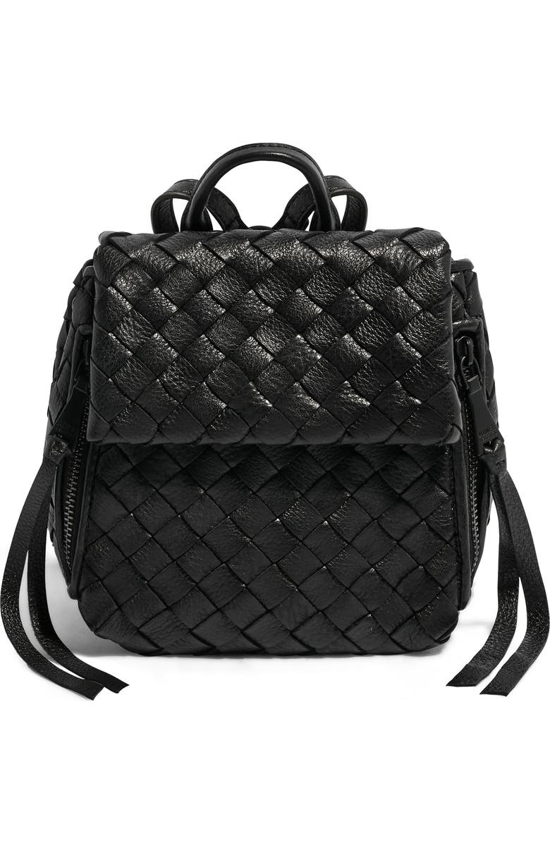 Aimee Kestenberg Mini Bali Woven Leather Backpack, Main, color,