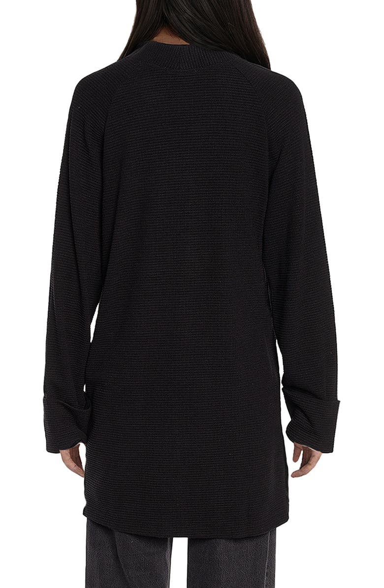 Three Dots Nova Waffle Knit Long Cardigan, Alternate, color,
