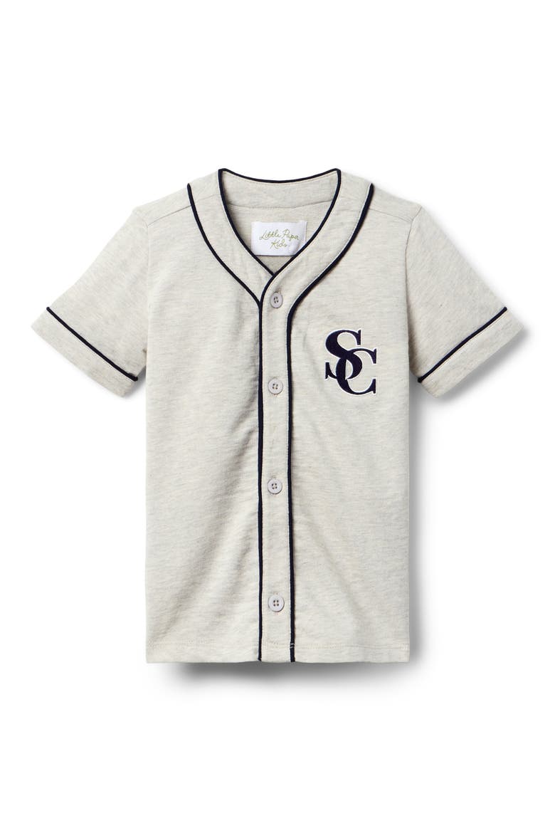Jones Baseball Jersey, Main, color, Heather Grey