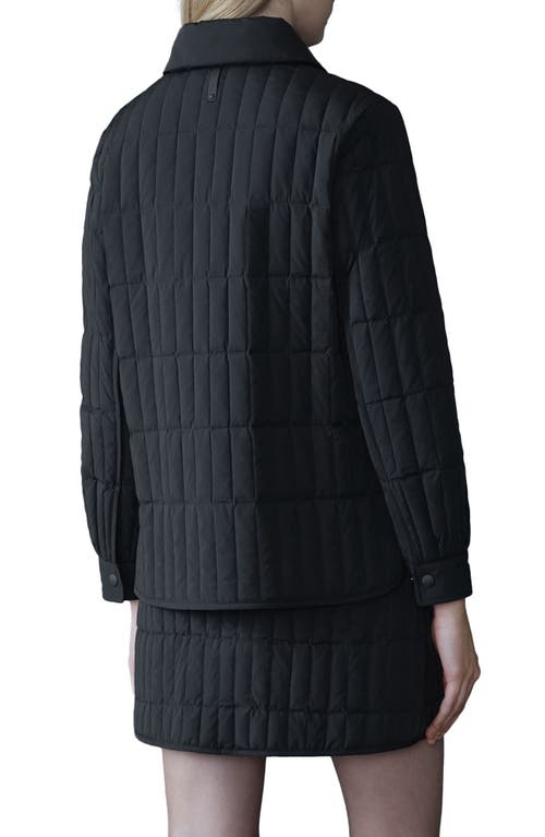 Mackage Dulcia Quilted Down Jacket In Black