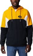 Columbia Men's Columbia Black Iowa Hawkeyes Lodge Quarter-Zip Hoodie