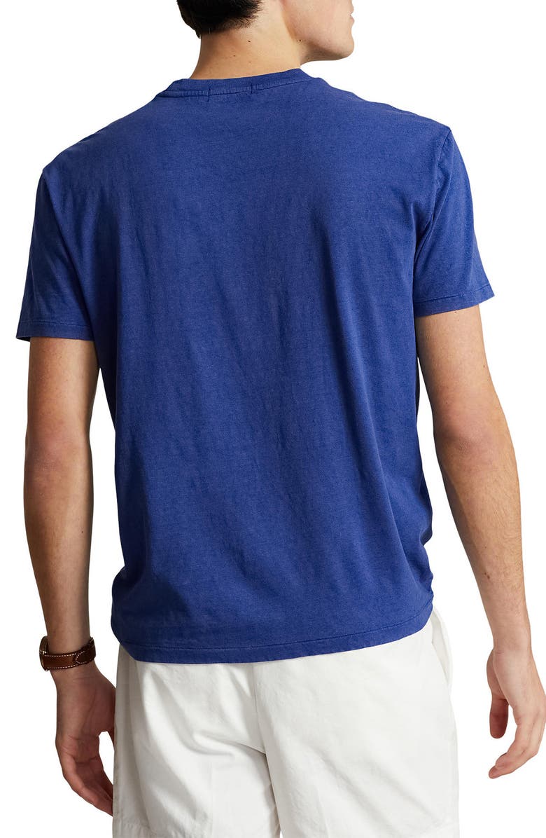 Polo Ralph Lauren Cotton & Linen Pocket T-Shirt, Alternate, color, 