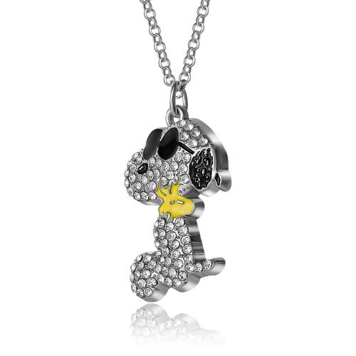Peanuts Joe Cool Sunglasses Necklace In Metallic