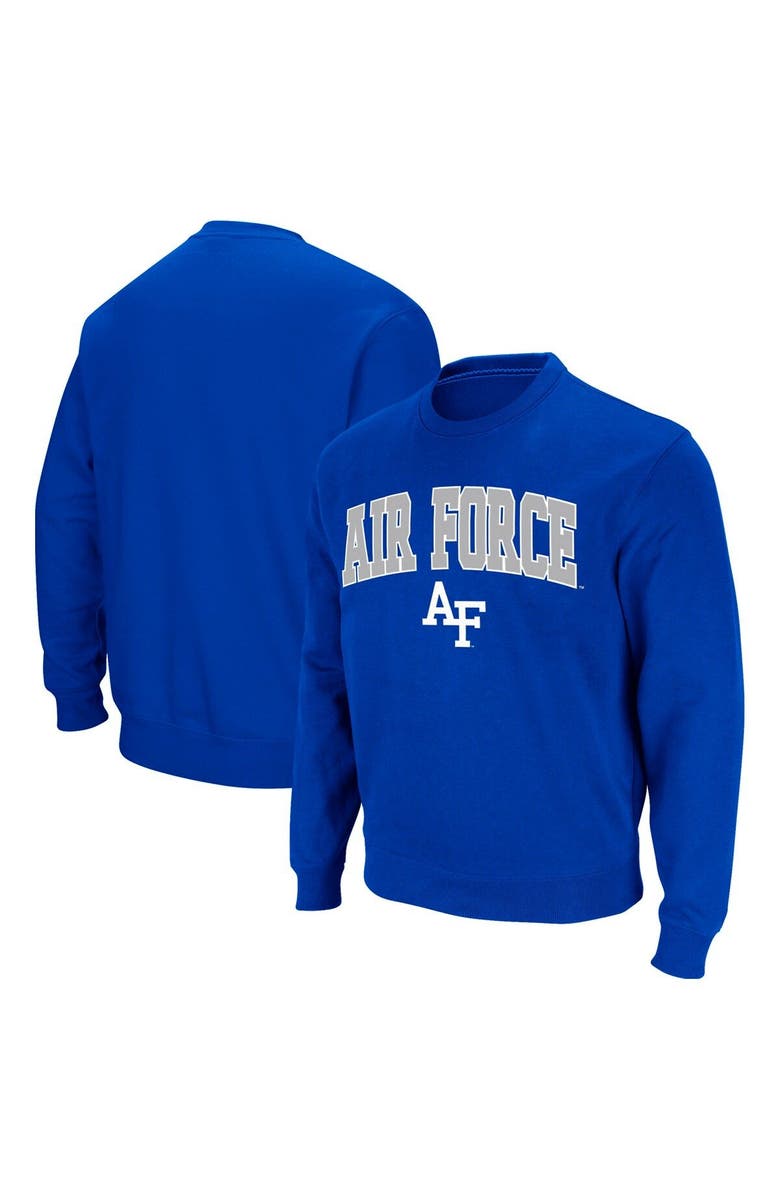 COLOSSEUM Men's Colosseum Royal Air Force Falcons Arch & Logo Pullover Sweatshirt, Main, color, Royal