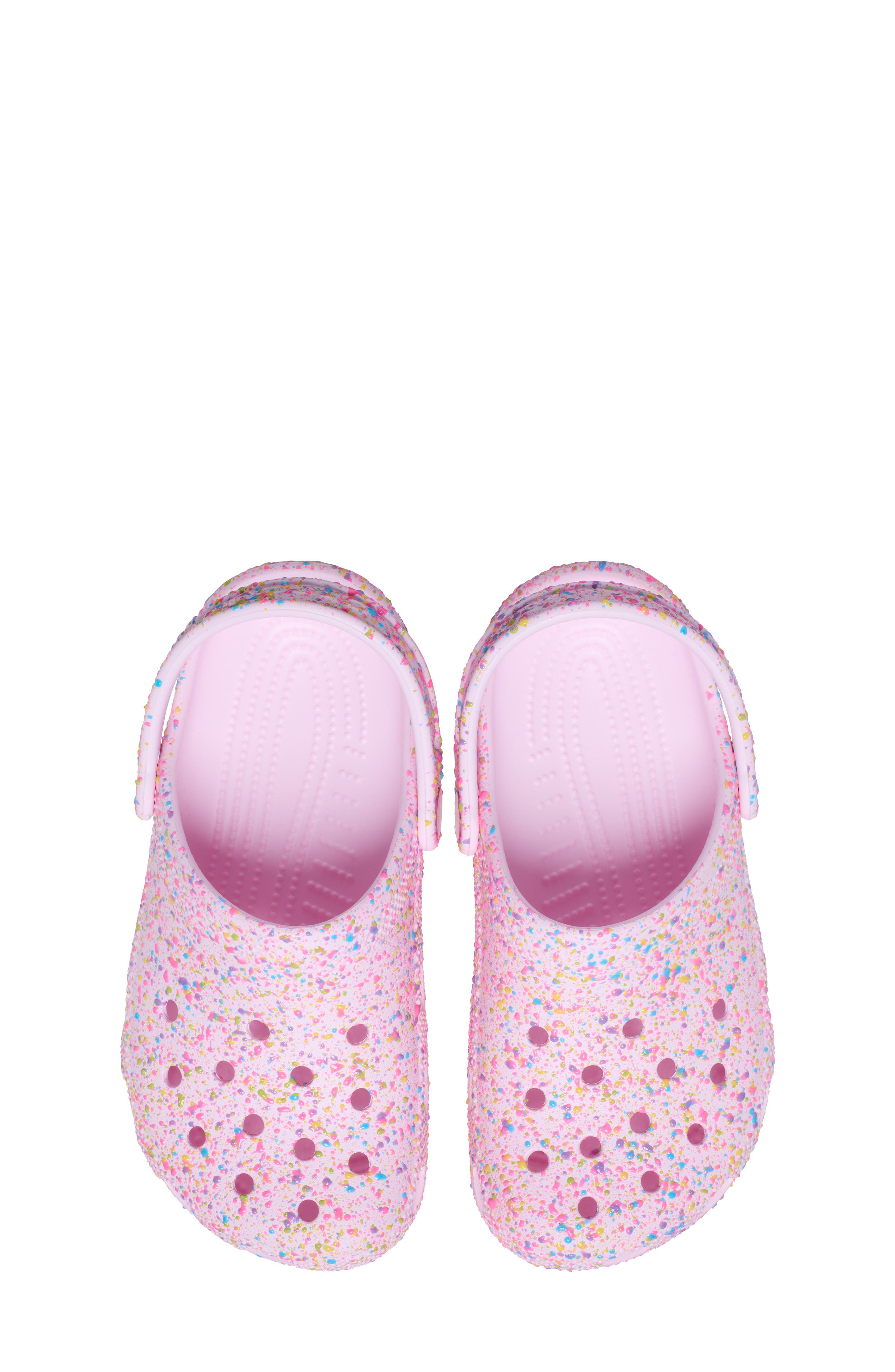 Kids' Classic Paint Splatter Clog, Alternate, color, PINK MILK
