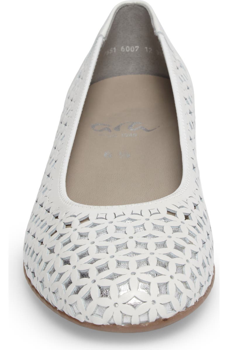 ara Stephanie Perforated Ballet Flat, Alternate, color,