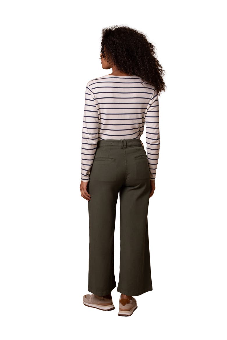 Wide Leg Pleat Front Pant, Alternate, color, Khaki