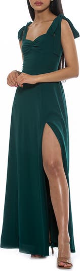 Arya Sweetheart Tie Strap Maxi Dress