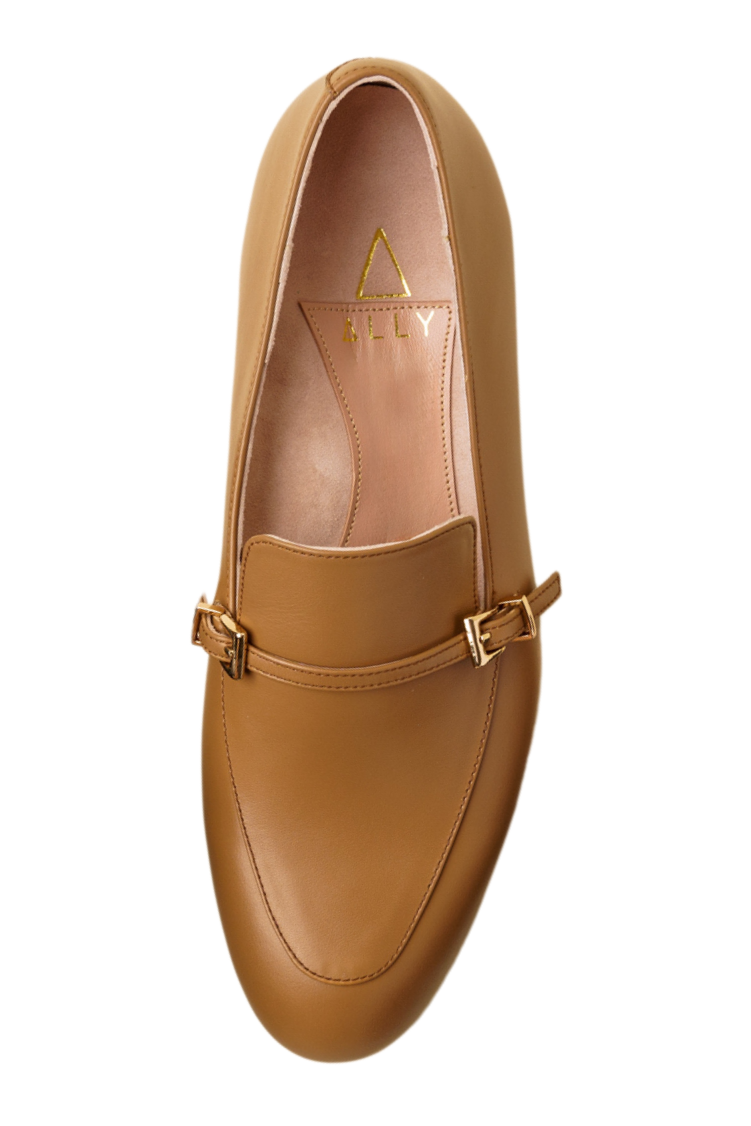 ALLY Shoes City Loafer, Alternate, color, Camel Leather
