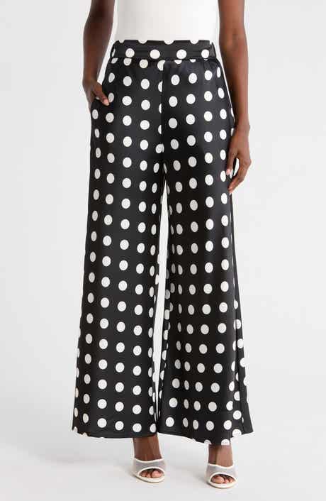Renee C Polka Dot Wide Leg Pants