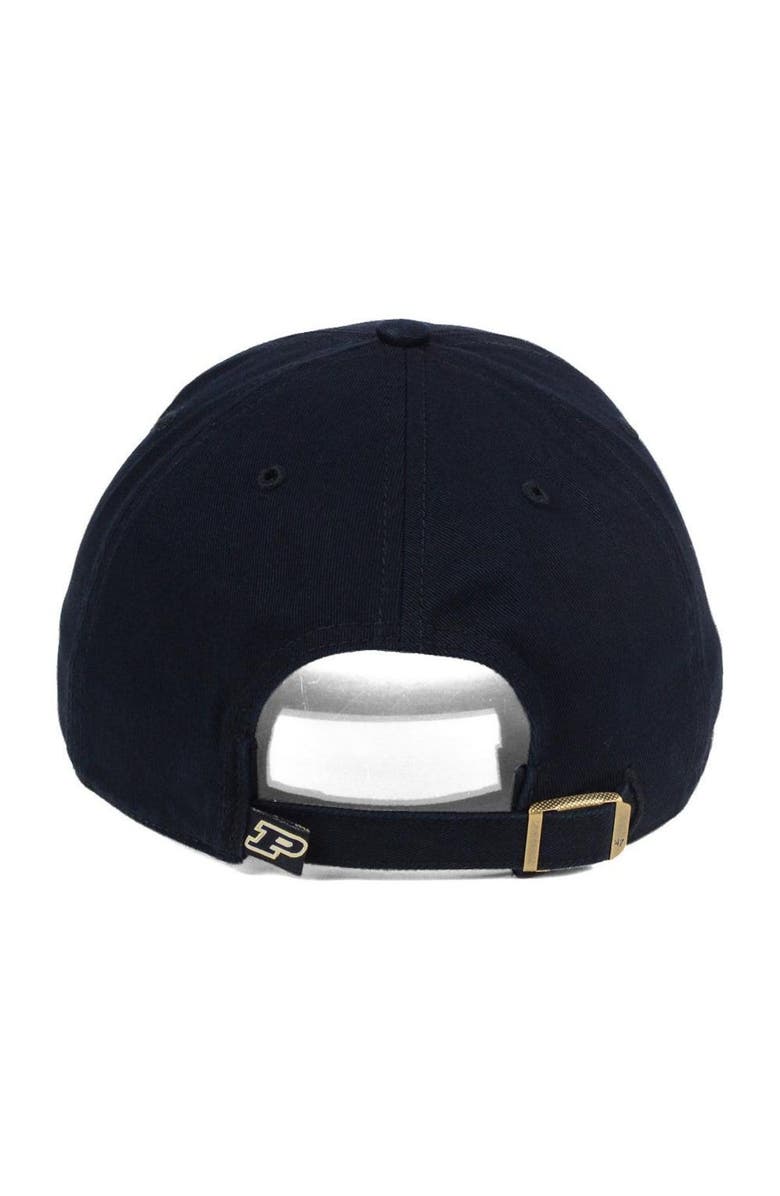 '47 Purdue Boilermakers '47 Clean Up Adjustable Hat - Black, Alternate, color, 