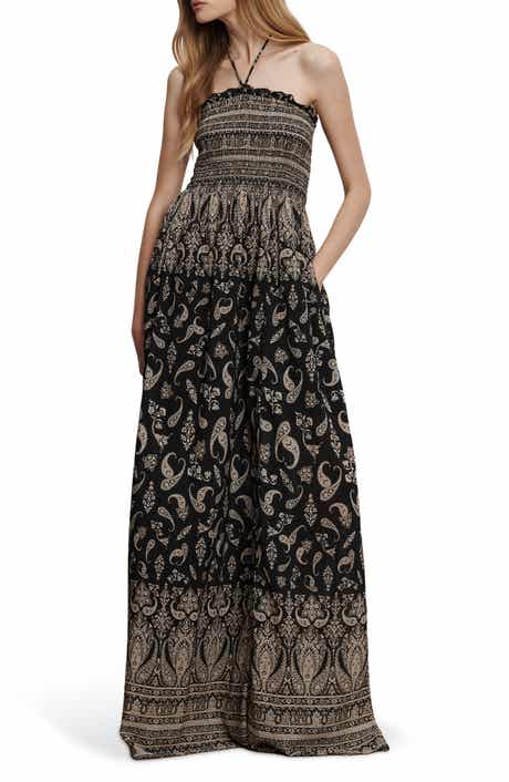 Veronica Beard Ayanna Paisley Halter Maxi Dress