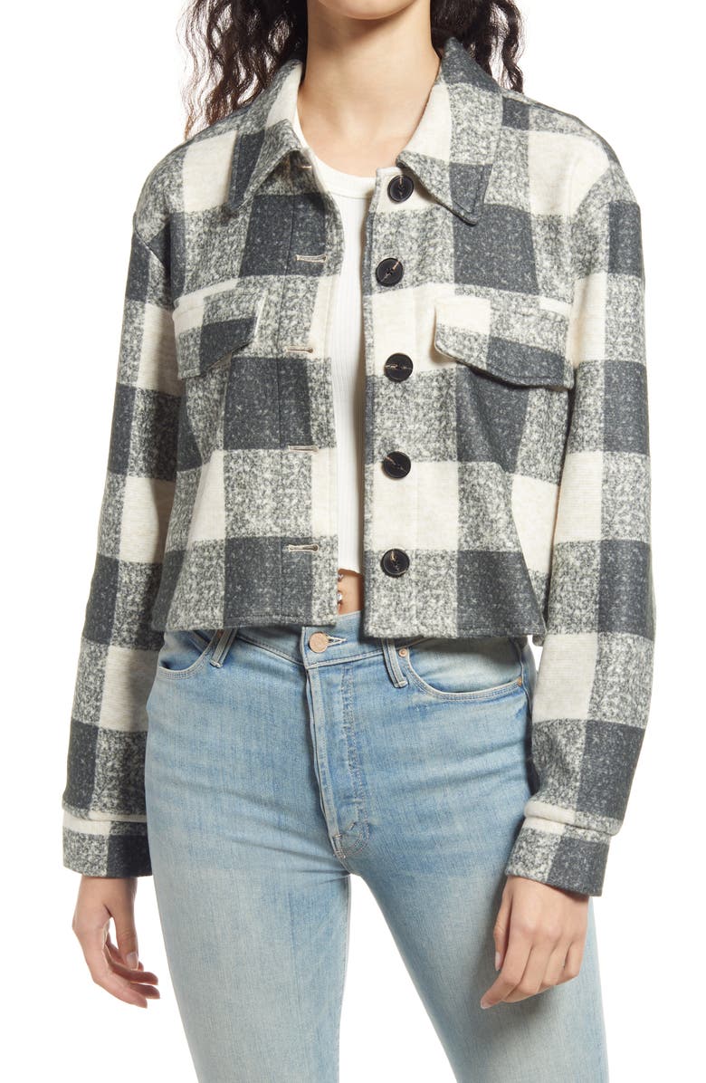 VERO MODA Brushed Shacket, Main, color, 