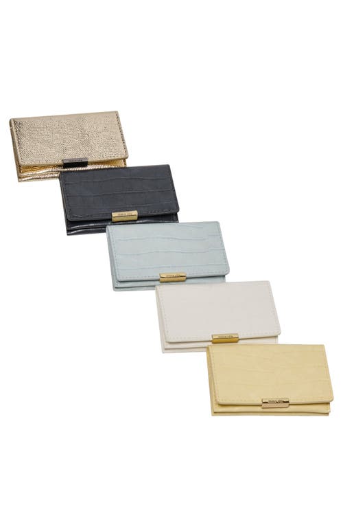 Dolce Vita Mini Me Faux Leather Wallet In Gold