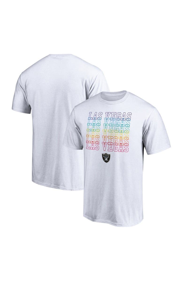 FANATICS Men's Fanatics Branded White Las Vegas Raiders City Pride T-Shirt, Main, color, White