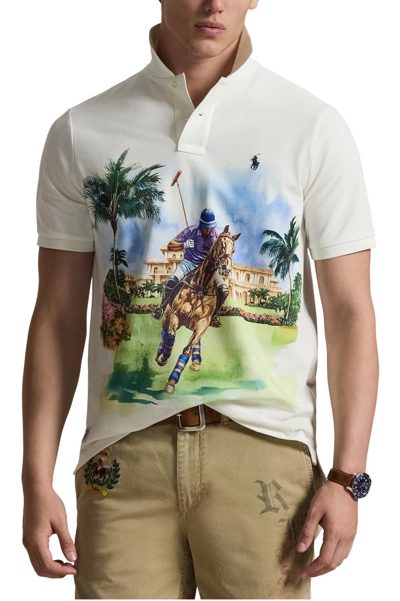 COKO【新品】POLO RALPH LAUREN Classic Fit Cotton Piqué Graphic Polo (Men) | Nordstrom