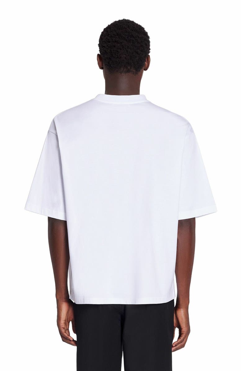 Lanvin CURB LACE LANVIN OVERSIZED T-SHIRT, Alternate, color, Optic White