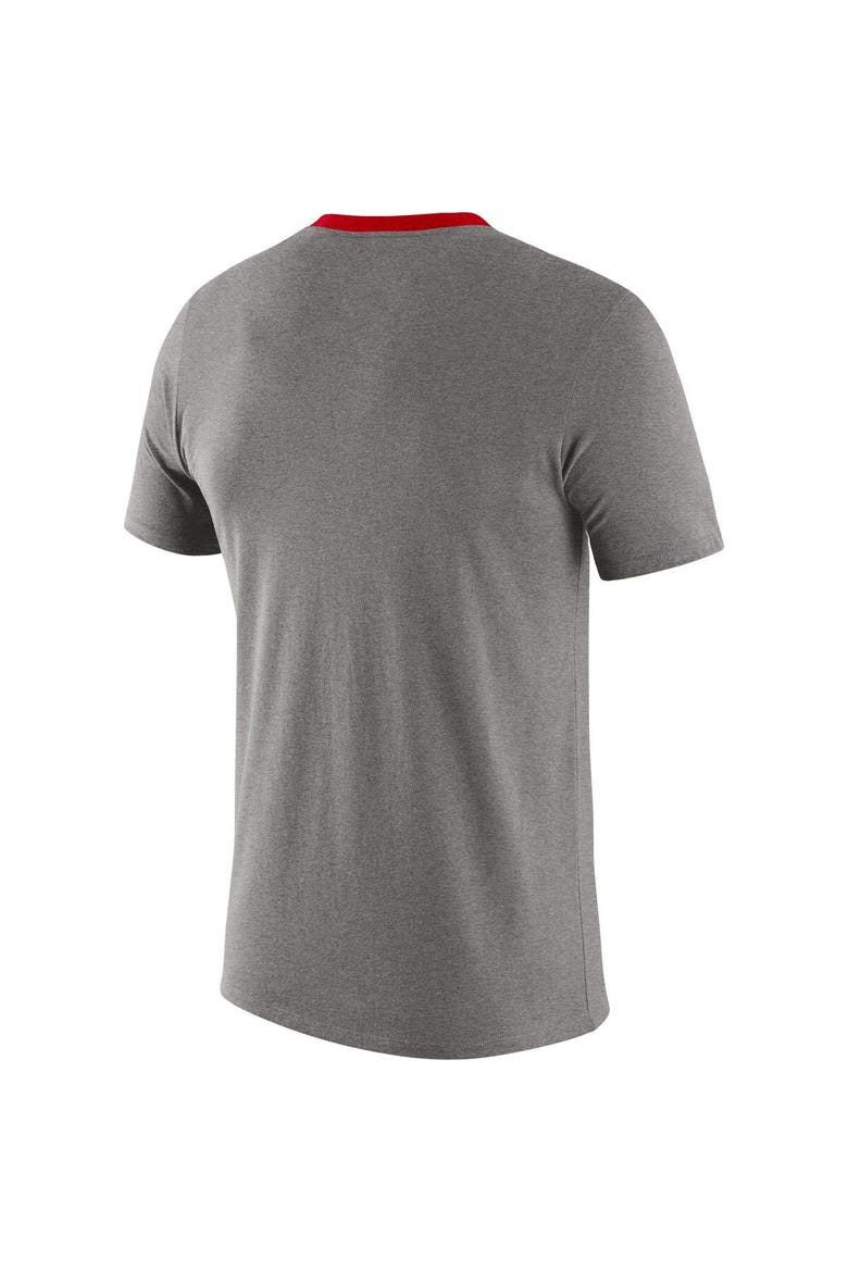 Men's Nike Heathered Gray Georgia Bulldogs Vault Helmet Tri-Blend T-Shirt, Alternate, color, Heather Gray