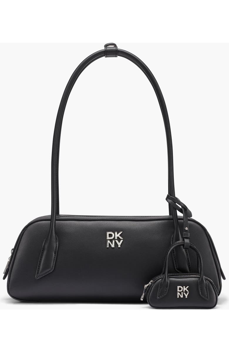 DKNY Tiana East-West Shoulder Bag, Main, color, Black/Silver