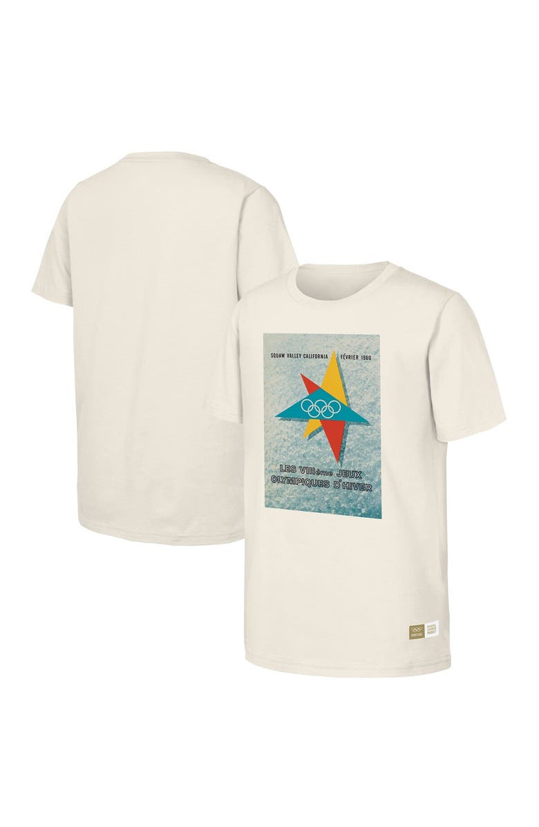 Outerstuff Men's  Natural 1960 Squaw Valley Games Olympic Heritage T-Shirt, Main, color, 