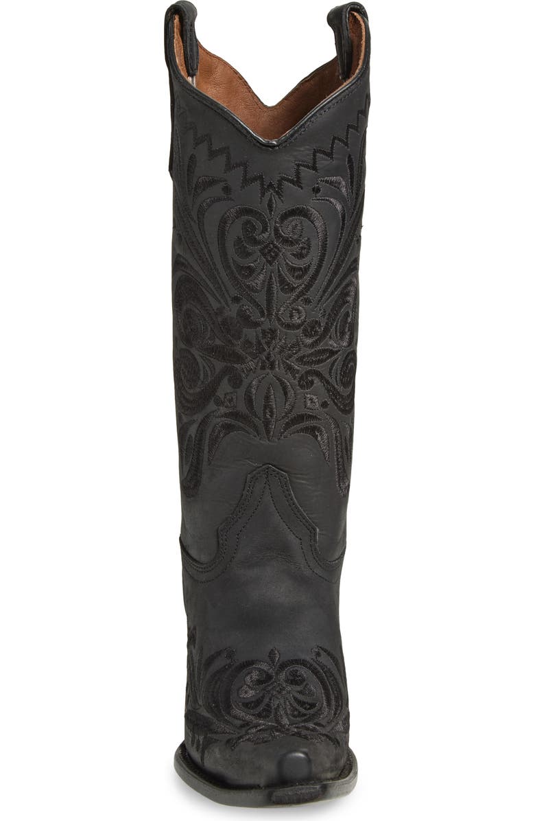 CIRCLE G Filigree Western Boot, Alternate, color, Black