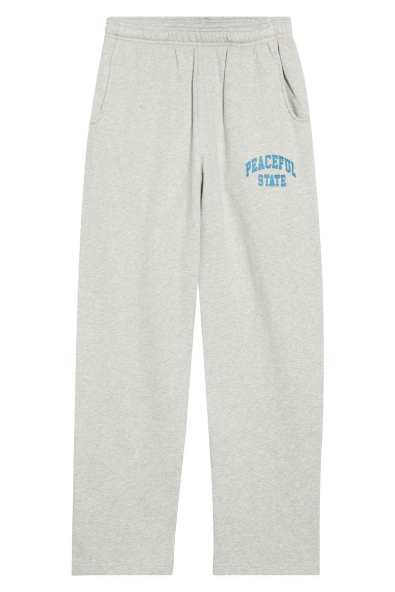 Peaceful Cotton Fleece Sweatpants, Main, color, ASH