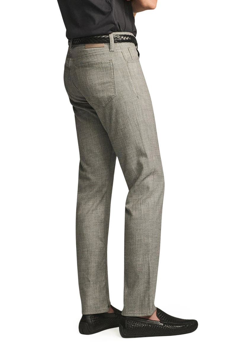 Courage Straight Leg Five Pocket Pants, Alternate, color, GREY CROSS TWILL