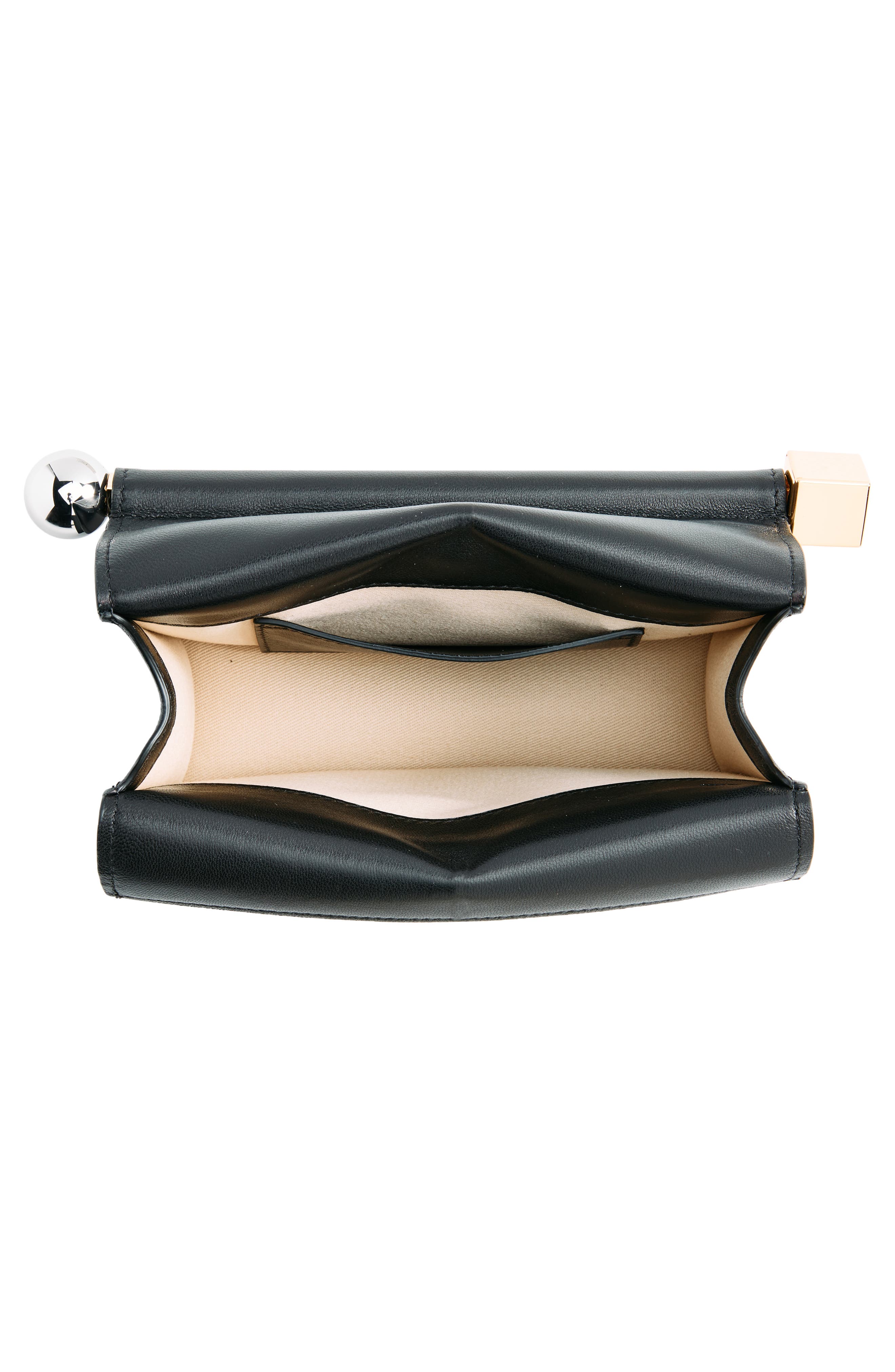 Jacquemus La Petite Pochette Rond Carré Clutch, Alternate, color, 