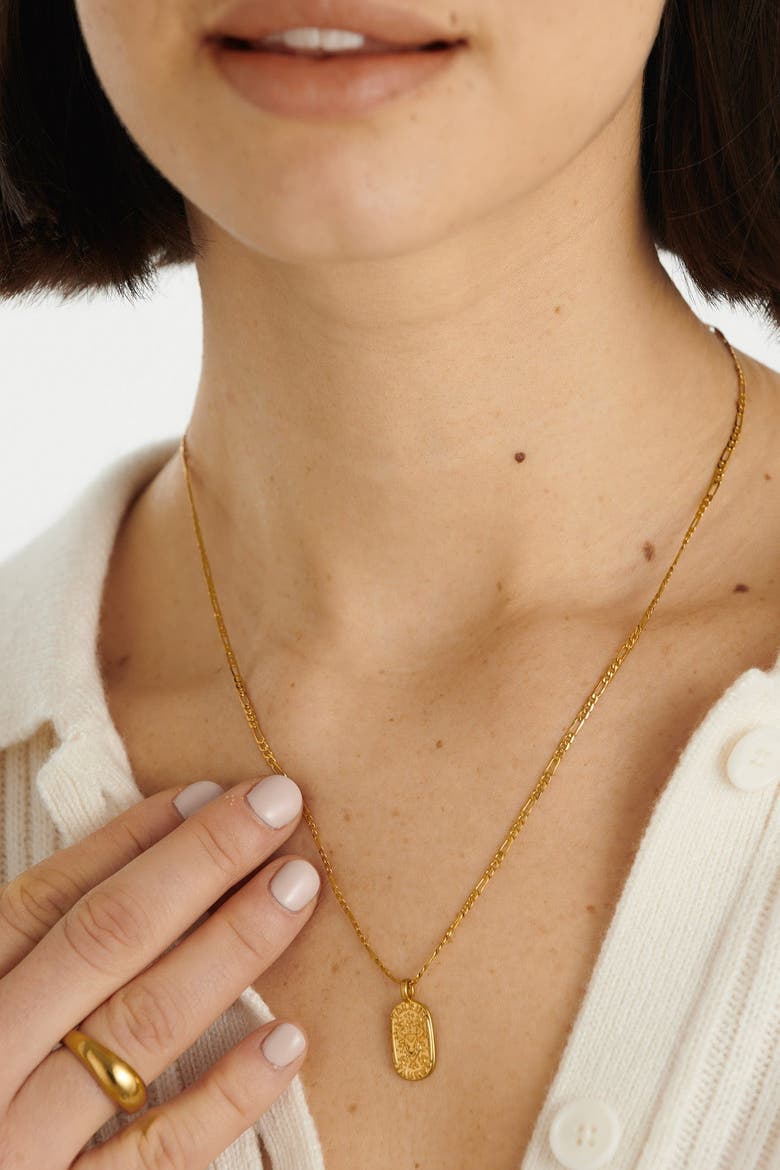 'Taurus' Waterproof Gold Zodiac Necklace, Alternate, color, GOLD