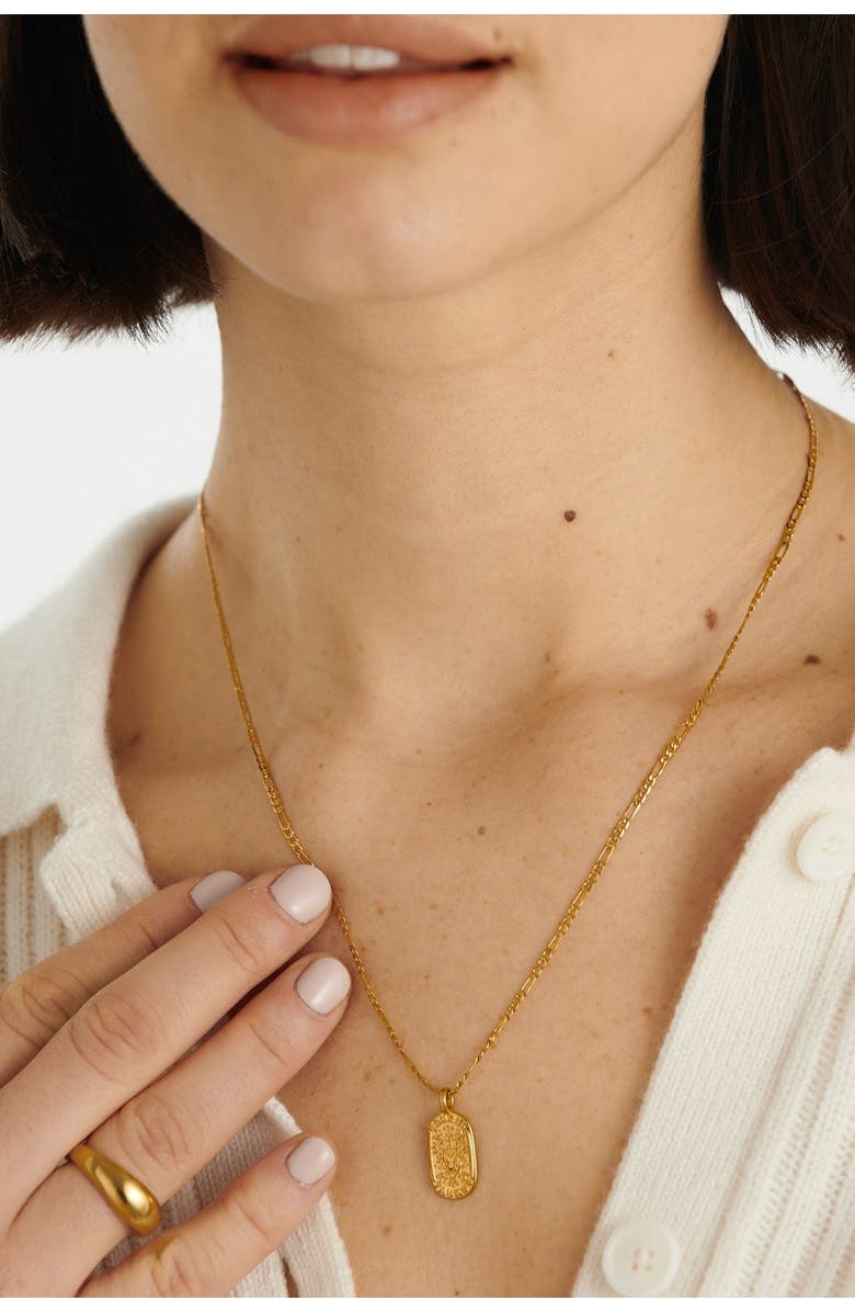 Katie Loxton 'Taurus' Waterproof Gold Zodiac Necklace, Alternate, color, Gold