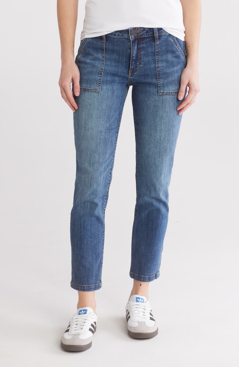 KUT from the Kloth Katy Ankle Straight Leg Pants, Main, color, 