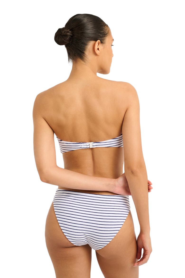 Genevieve Bikini Top, Alternate, color, White/Deep Navy