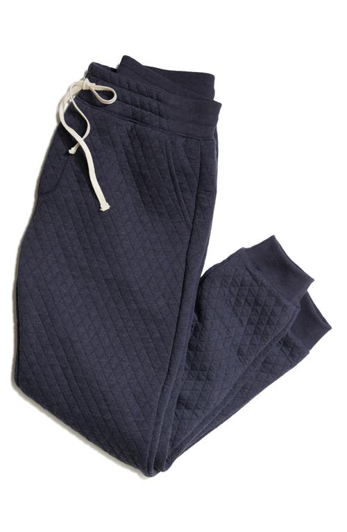 Marine Layer Quilted Standard Fit Joggers In Blue