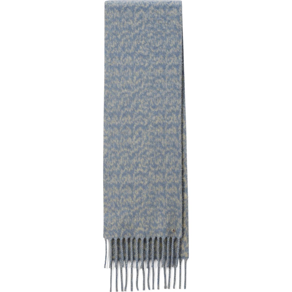 Rag & Bone Nora Twisty Fringe Scarf In Blue