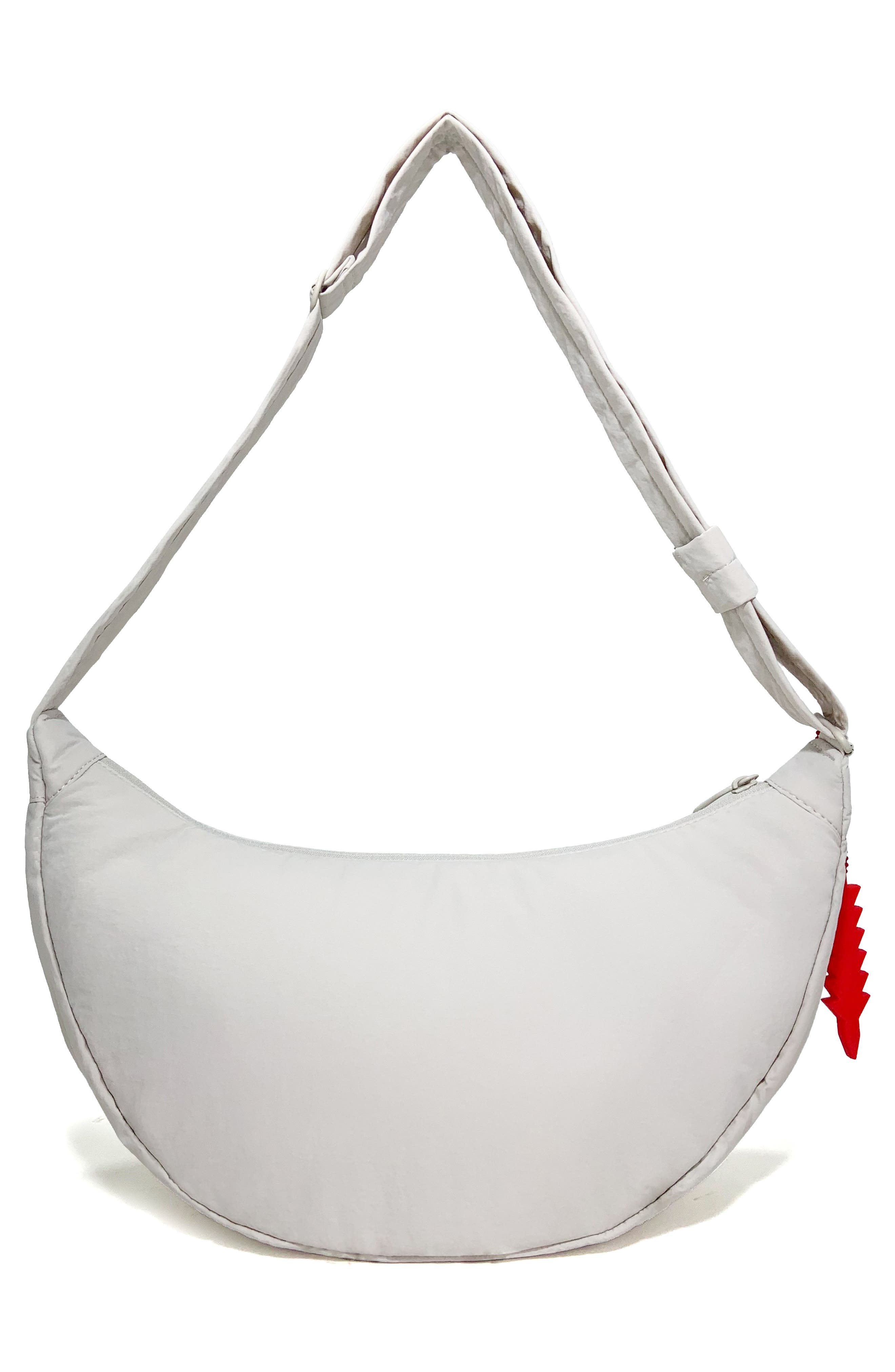 Thacker Cleo Large Crescent Crossbody Bag, Alternate, color, Linen