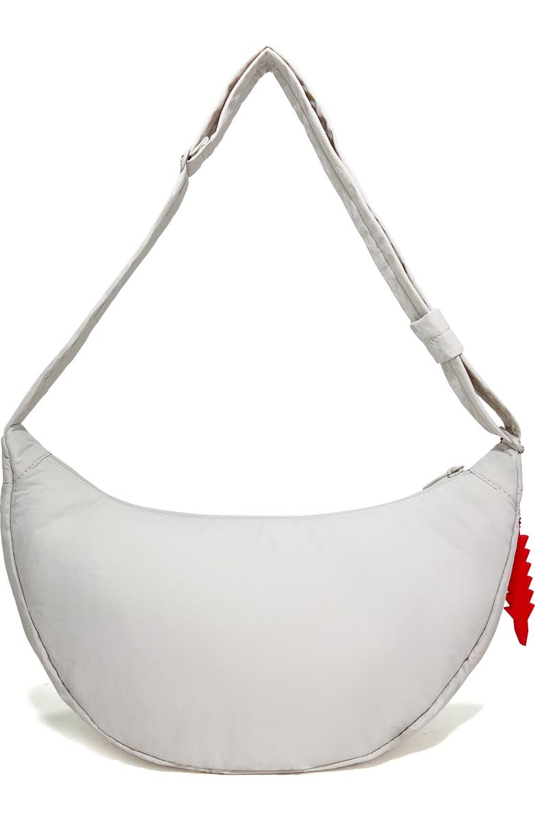 Thacker Cleo Large Crescent Crossbody Bag, Alternate, color, Linen