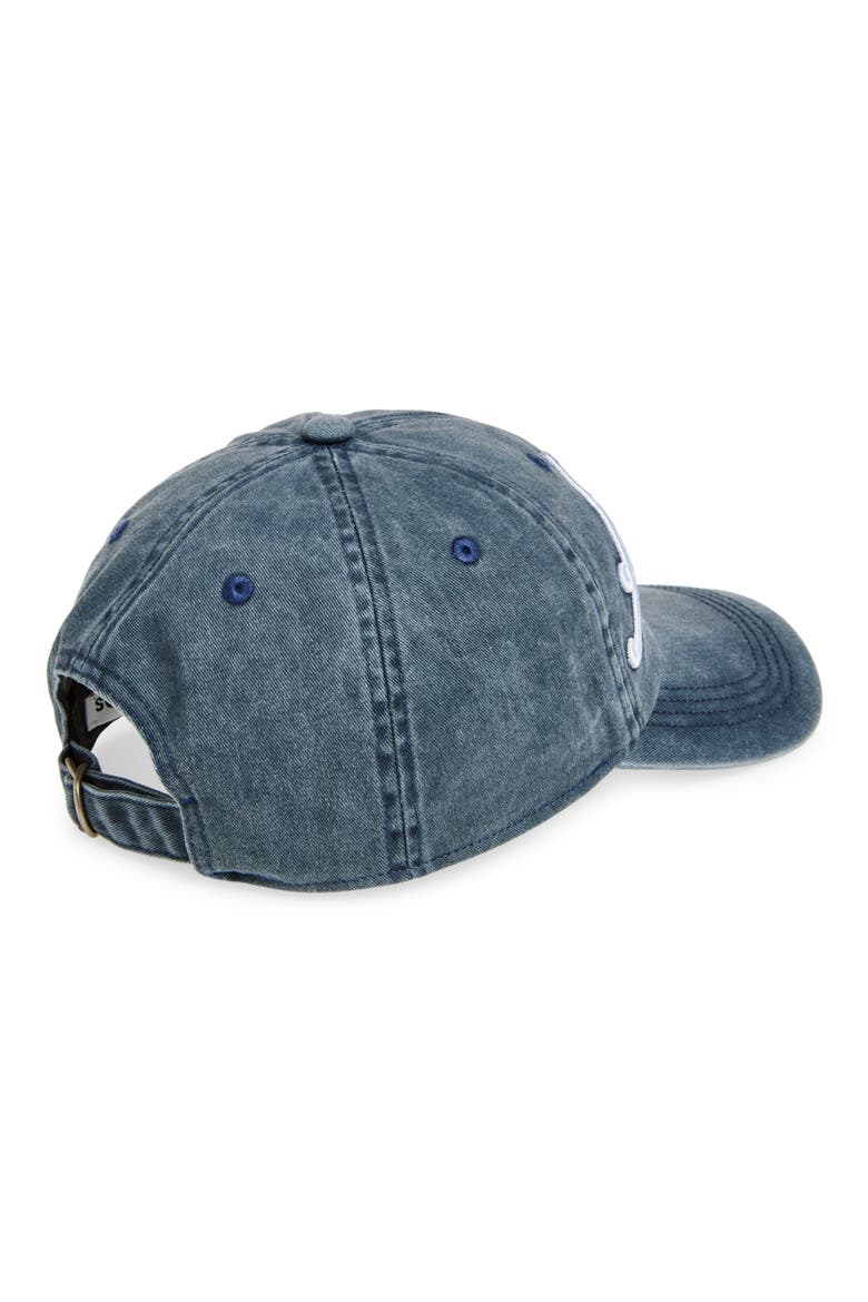 Tourist Logo Embroidered Cotton Twill Baseball Cap, Alternate, color, FADED BLUE