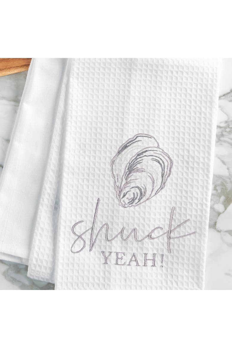 Shuck Yeah Kitchen Dishtowel, Alternate, color, Blue