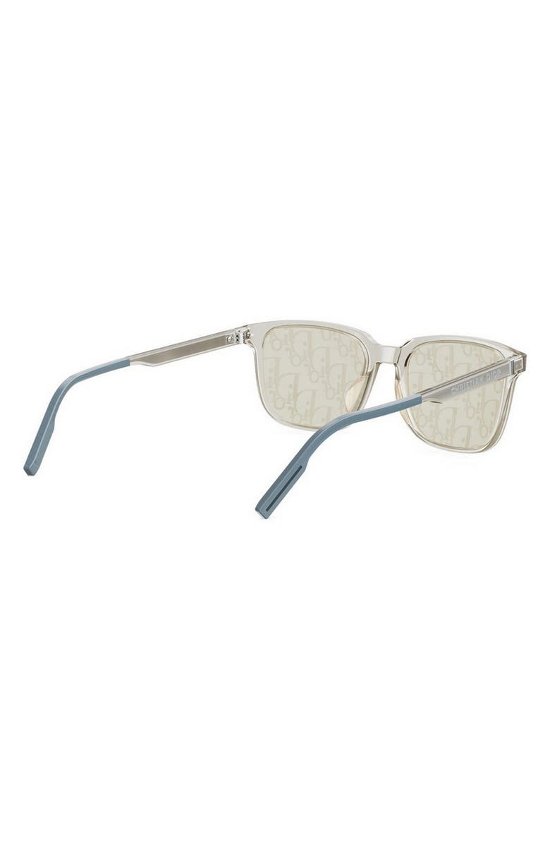 DIOR Tag SU 56mm Mirrored Geometric Sunglasses, Alternate, color, Beige/ Other / Brown Mirror