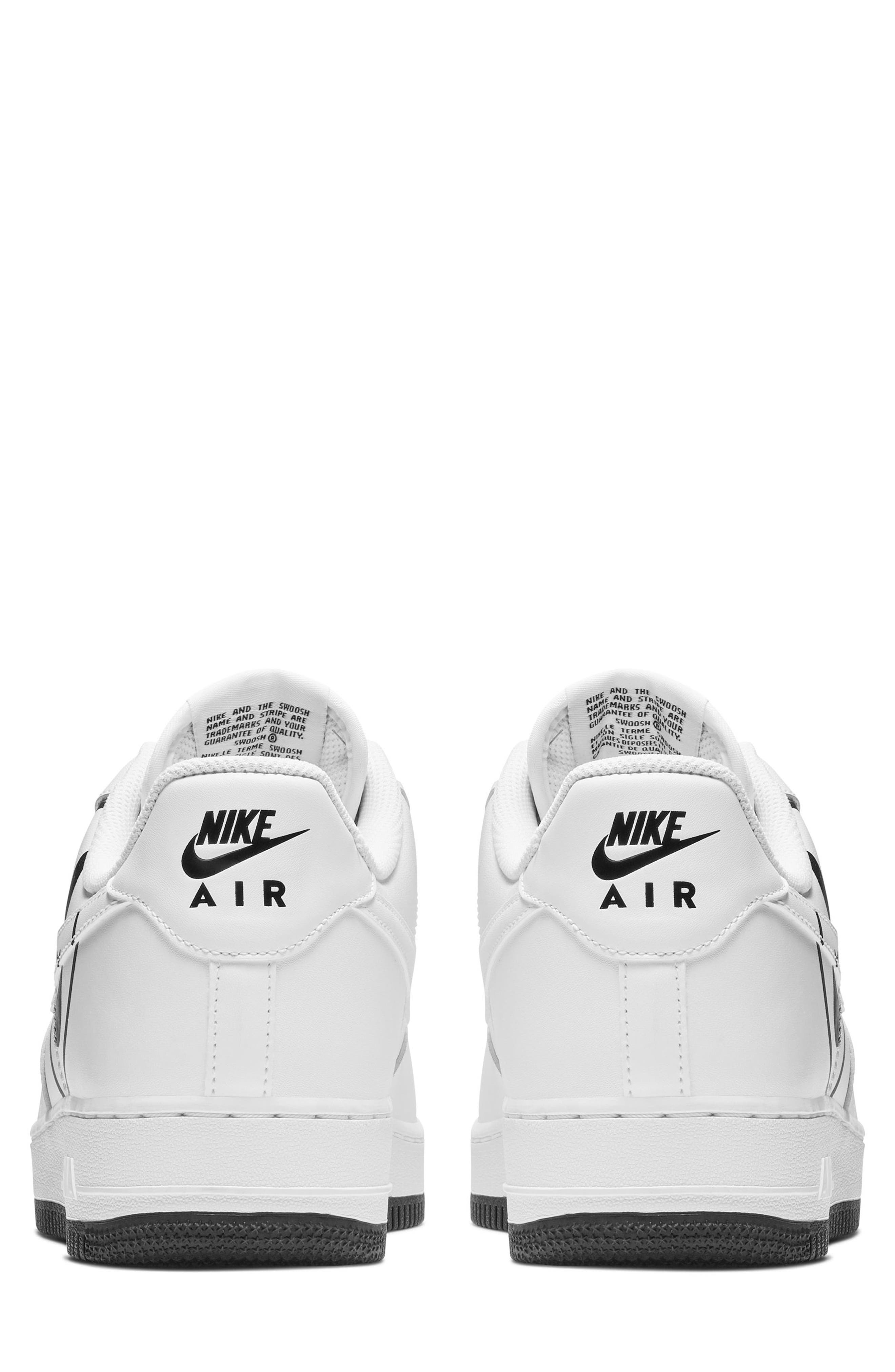 AIR FORCE 1 07 LV8 ND, Alternate, color, WHITE/ WHITE/ BLACK
