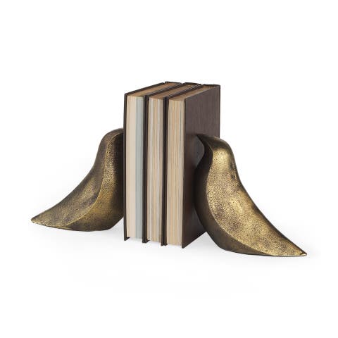 Dover Set of 2 Aluminum Dove Bookends