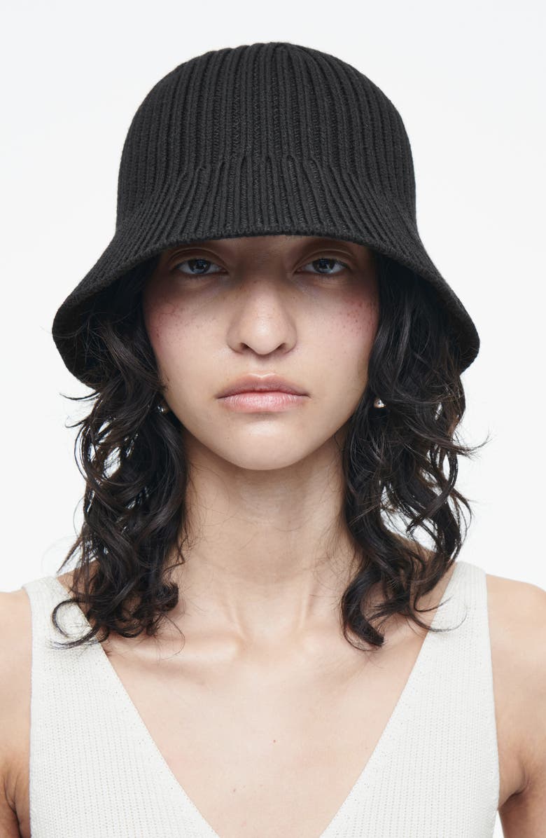 COS Rib Bucket Hat, Alternate, color, 