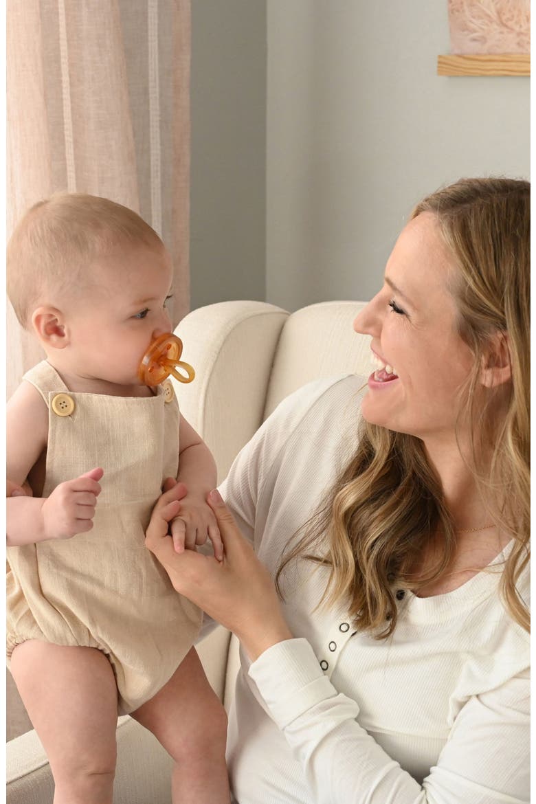 2-Pack Original Rounded Pacifiers, Alternate, color, NATURAL RUBBER BROWN